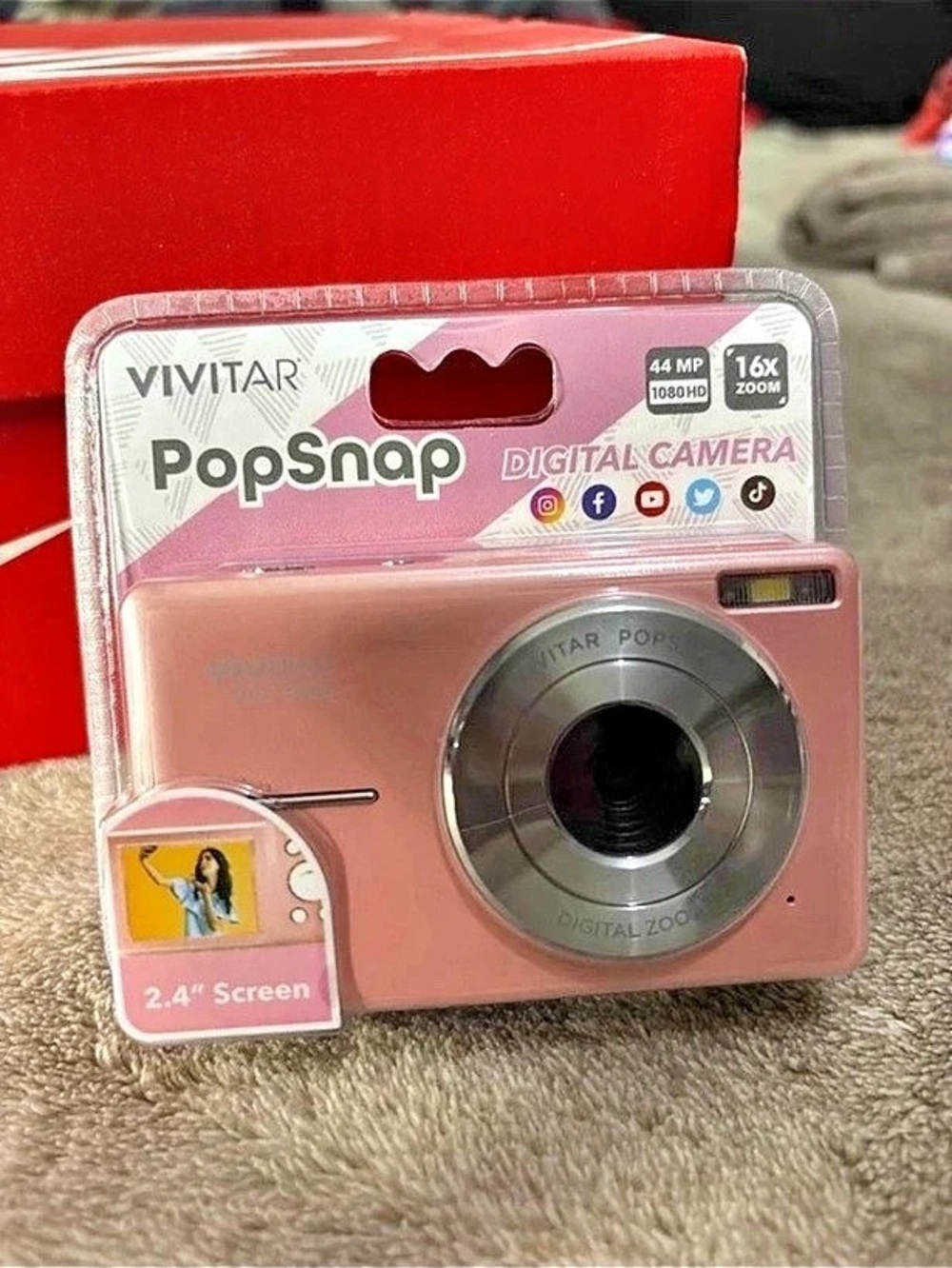 Vivitar PopSnap Pink Digital Camera NWT